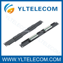 1U 19inch 12port Patch Panel Cat.5e and Cat.6 type